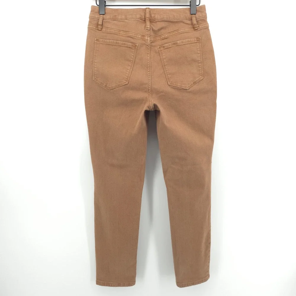 Simply Vera Vera Wang‎ Women's Jeans High Rise Skinny Ankle 6 Khaki Brown